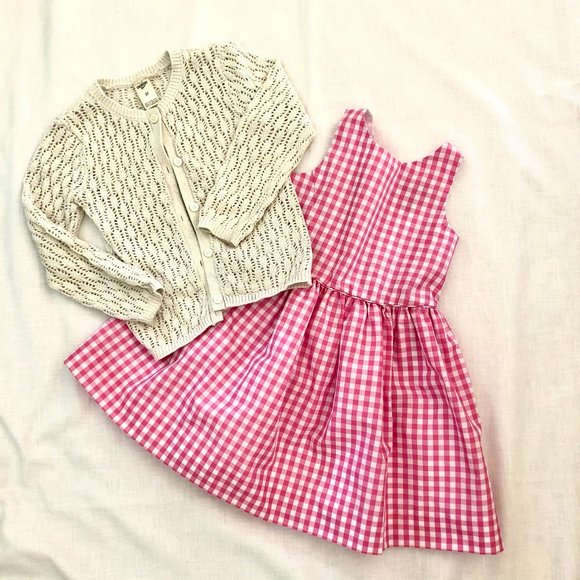 Polo Ralph Lauren Other - Polo Ralph Lauren Gingham Dress w/Oshkosh Sweater